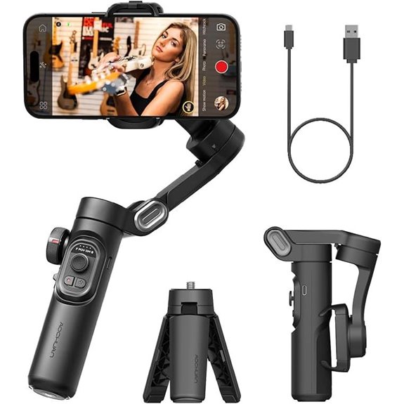 14 Best Top-Rated Camera Gimbals for Mobile Video Marketing in 2026 10 AOCHUAN 3-Axis Smartphone Gimbal Stabilizer