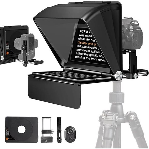 15 Best Teleprompters for Webinar Hosting on Amazon in 2026 8 LENSGO 7.9 Teleprompter for DSLR/Smartphone Use