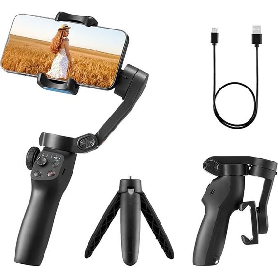 VEVOR Smartphone Gimbal Stabilizer with Face Tracking