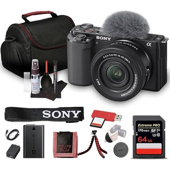 Sony ZV-E10 Mirrorless Camera Kit with Accessories