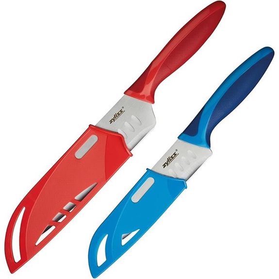 15 Best Santoku Vs Chef Knife Sets for 2026 That Cut Like Pros 8 ZYLISS 2 Piece Santoku Knife Set with Sheath Covers Stainless Steel