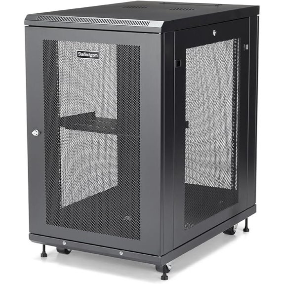 13 Best High-End Server Rack Cabinets for Small Business Networks 6 StarTech 4-Post 18U Server Rack Cabinet