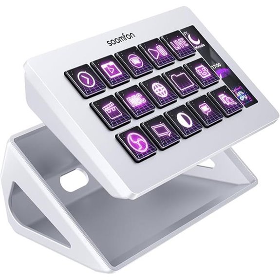 14 Best Stream Deck Controllers for Webinar Production in 2026 6 SOOMFON Stream Controller with 15 LCD Macro Keys