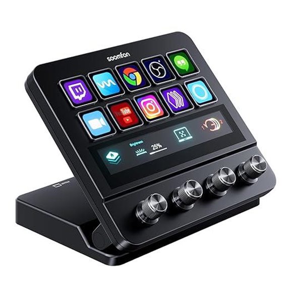 SOOMFON Streaming Controller with Macro Keys & Touchscreen