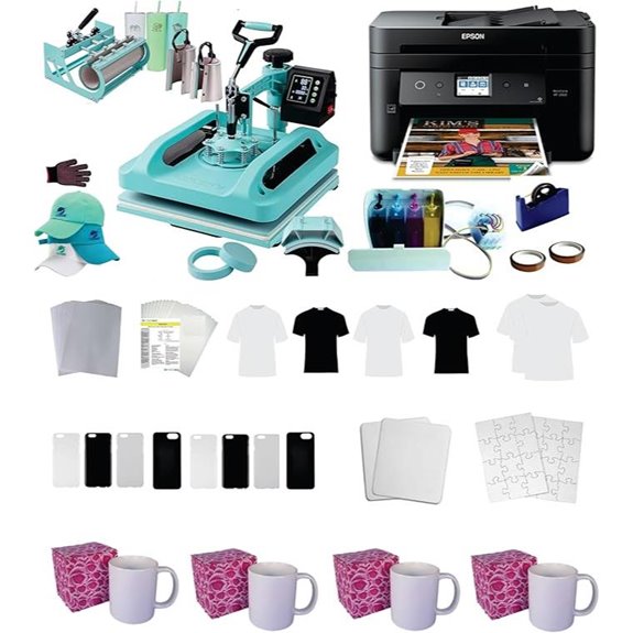 Sublimation Printer & Heat Press Combo Kit