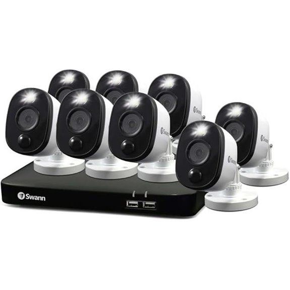 Swann 8-Channel Wired DVR Security System with Cameras