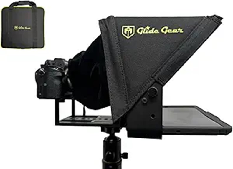 14 Best Professional Teleprompters for Online Courses in 2026 3 Glide Gear TMP 100 Teleprompter for DSLR & Smartphone
