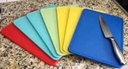 top plastic knife cutting boards