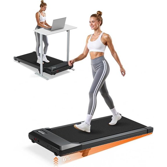 Walking Pad Treadmill with App Remote LED Display