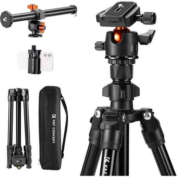 K&F Concept 76 Camera Tripod with Ball Head