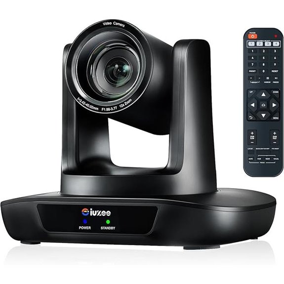 UHD 4K PTZ Camera with 12X Zoom for Streaming