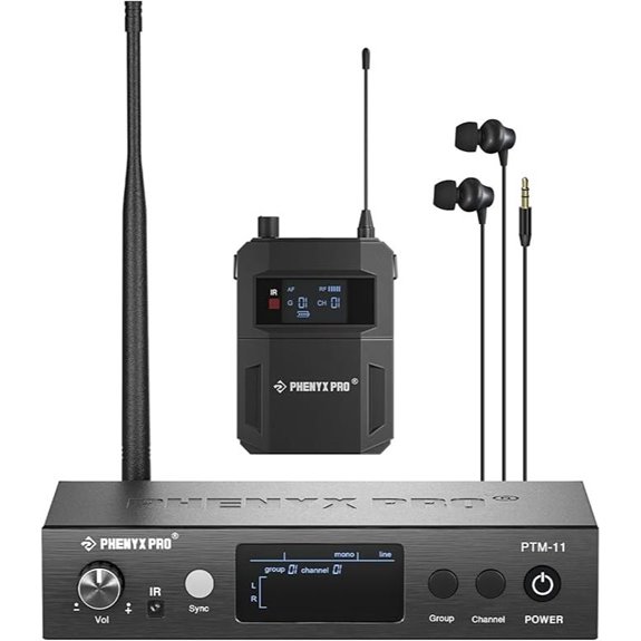 15 Best Wireless In-Ear Monitor Systems for Presentations on Amazon USA 7 Phenyx Pro UHF In-Ear Monitor System (PTM-11)