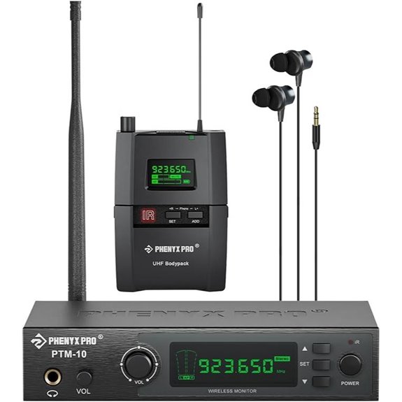 15 Best High-End Wireless In-Ear Monitor Systems for Live Events in 2026 4 Phenyx Pro UHF Wireless In-Ear Monitor System