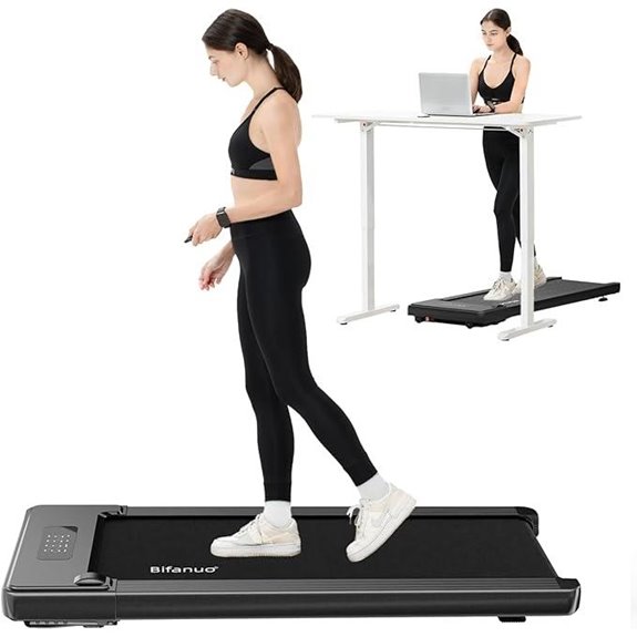 Bifanuo Under Desk Treadmill with Remote & LED