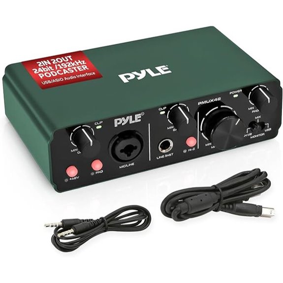 Pyle USB Audio Interface for Recording and Streaming