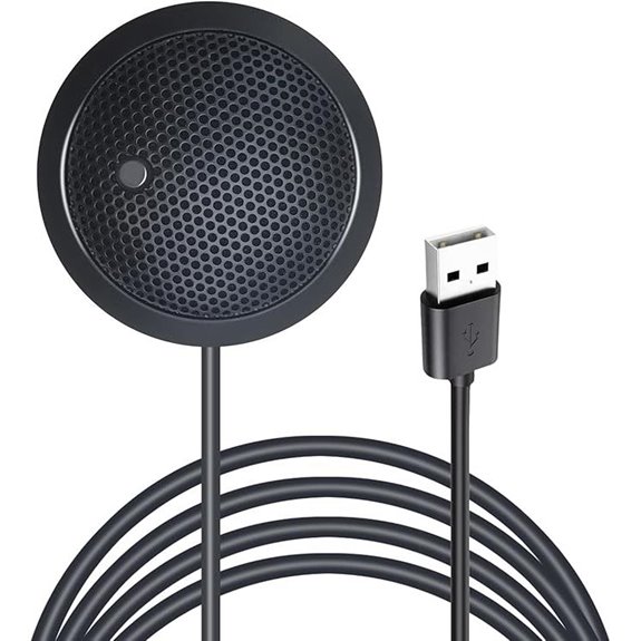 USB Microphone for PC Conference Recording Mute Key
