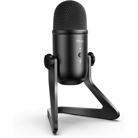 usb podcast microphone with headphone