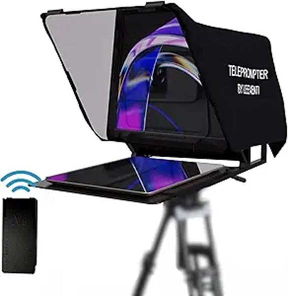 versatile 12 inch teleprompter