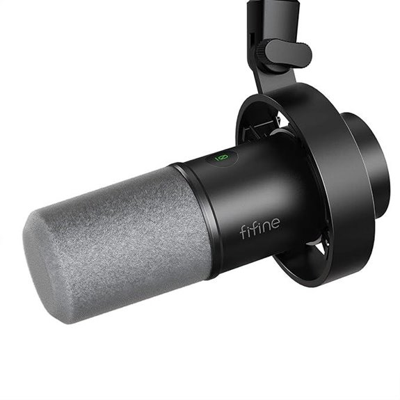 FIFINE Dynamic Microphone with USB/XLR & Monitoring