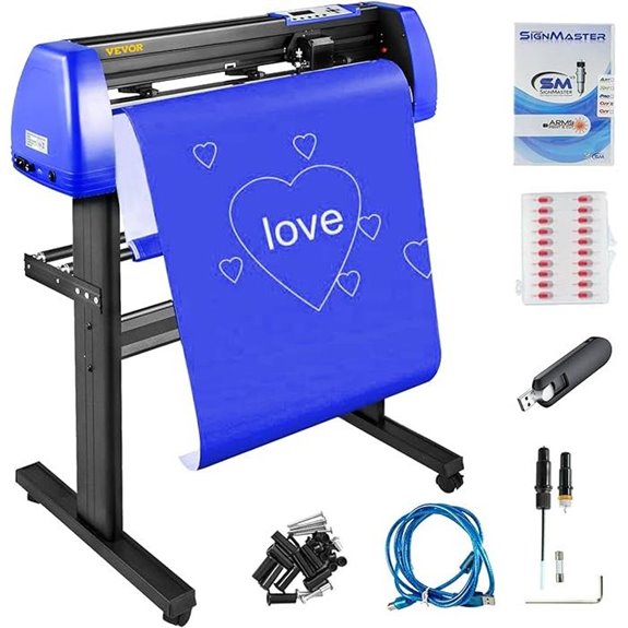 14 Best Vinyl Cutter Machines for 2026 Merch Creators (Buyer Guide) 13 VEVOR 28-Inch Vinyl Cutter with Stand and Blades