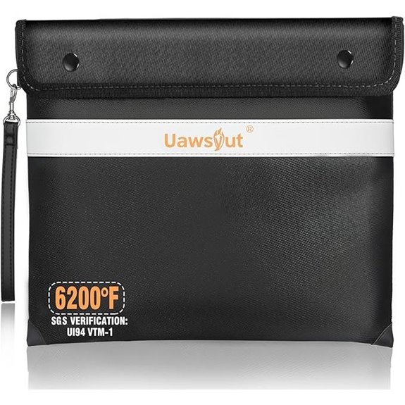 Fireproof Document Bag with Water Resistance