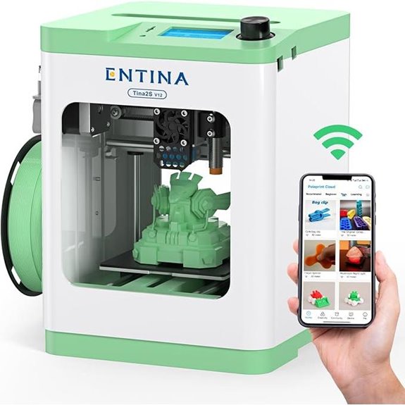 Entina Tina2S 3D Printer with WiFi and Auto Leveling