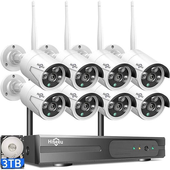 Hiseeu 16CH 4K Wireless Security Camera System