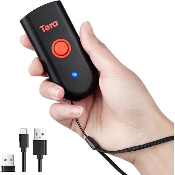 Tera Mini 1D/2D QR Wireless Barcode Scanner