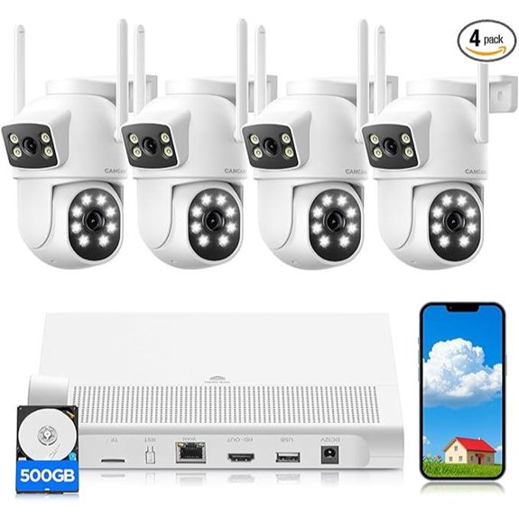 Wireless 4K Security Camera System with Night Vision
