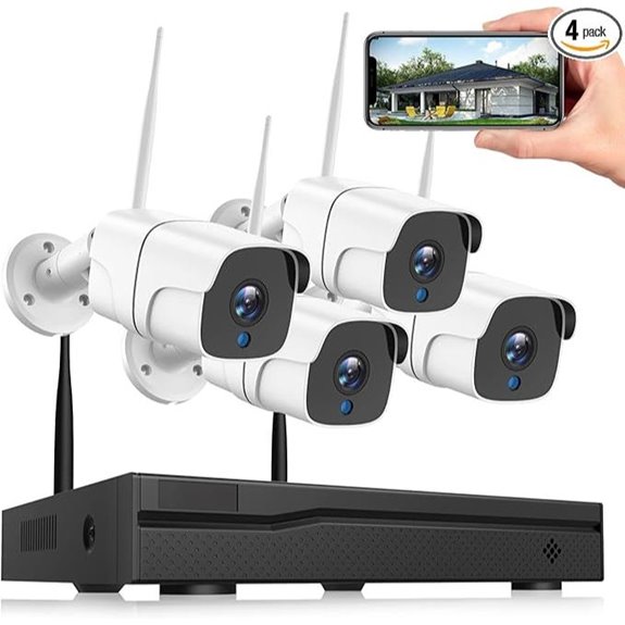 Wireless 8CH 4K NVR Security Camera System