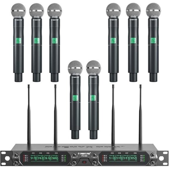 Phenyx Pro 8-Channel Wireless Microphone System