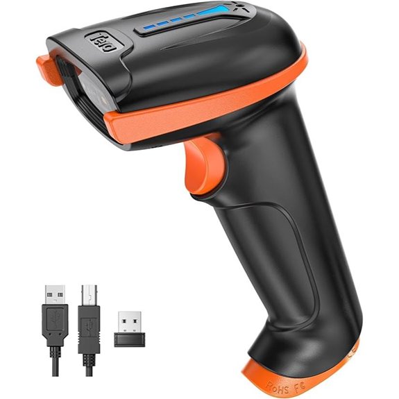 Tera 1D/2D Wireless Barcode Scanner with Battery Indicator
