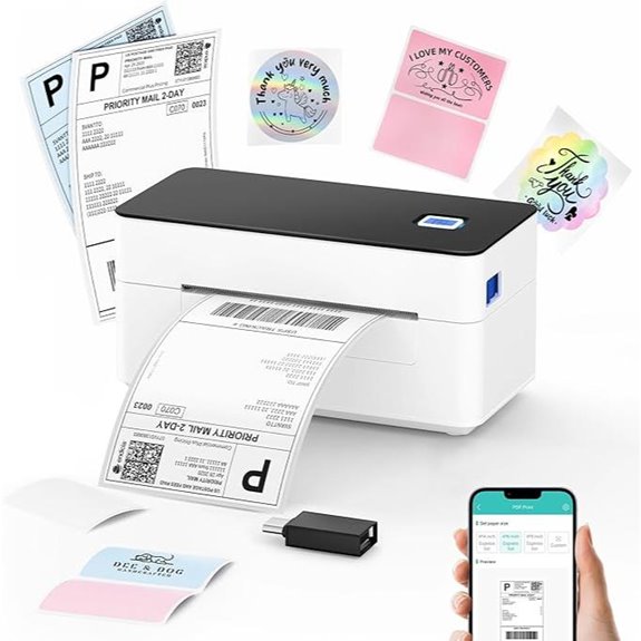 15 Best Professional Thermal Label Printers for Small Business Fulfillment 13 SVANTTO Bluetooth Thermal Label Printer 4x6
