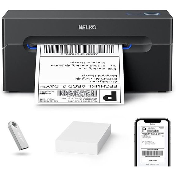 15 Top-Rated Thermal Label Printers for Small Business Fulfillment in 2026 14 Nelko Wireless Bluetooth 4x6 Shipping Label Printer