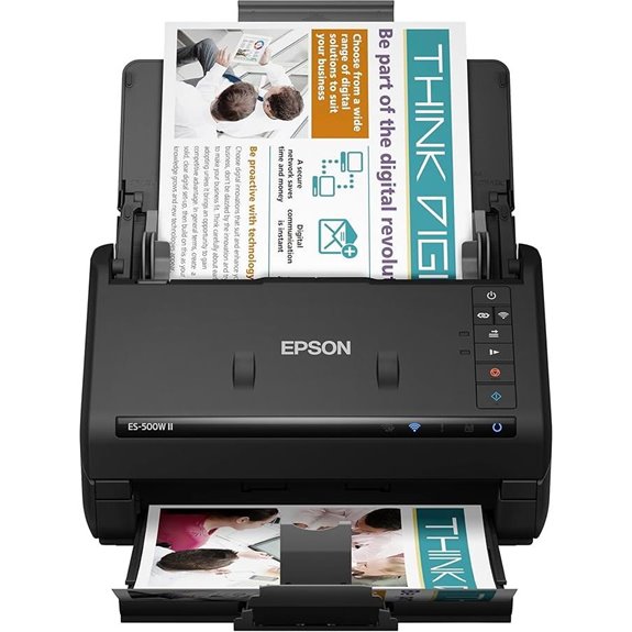 15 Best Professional High-Speed Document Scanner for Paperless Offices 2026 11 Epson Workforce ES-500W II Wireless Document Scanner