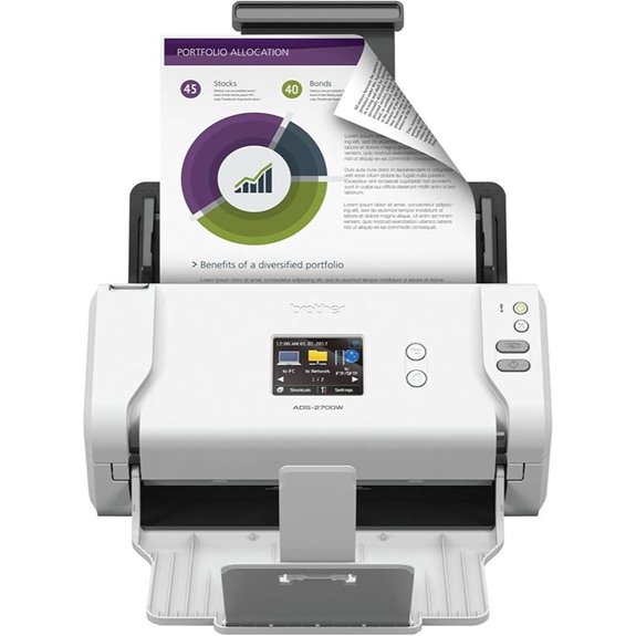 15 Best High-Speed Document Scanners for Agency Paperwork in 2026 5 Brother Wireless Duplex Scanner with Touchscreen
