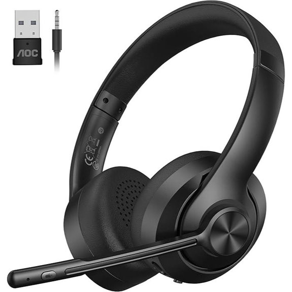 15 Best Wireless Headsets for 2026 That Make Client Calls Clear 8 AOC Wireless Headset with Mic for Work