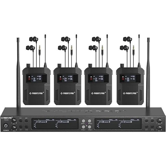 15 Best Wireless In-Ear Monitor Systems for Presentations in 2026 17 Phenyx Pro Quad-Channel Wireless In-Ear Monitor System