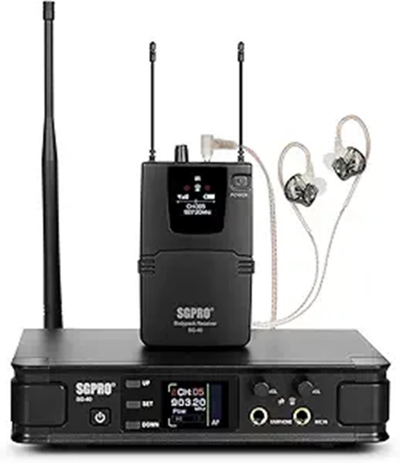 15 Best Wireless In-Ear Monitor Systems for Presentations on Amazon USA 11 Wireless In-Ear Monitor System with Transmitter and Receiver