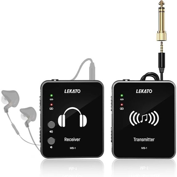 15 Top-Rated Wireless In-Ear Monitor Systems for Stage Audio in 2026 7 LEKATO MS-1 Wireless In-Ear Monitor System