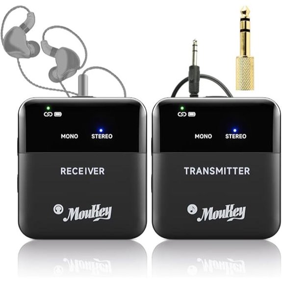 15 Best Wireless In-Ear Monitor Systems for Presentations on Amazon USA 14 Moukey Wireless In-Ear Monitor System (EP-1)