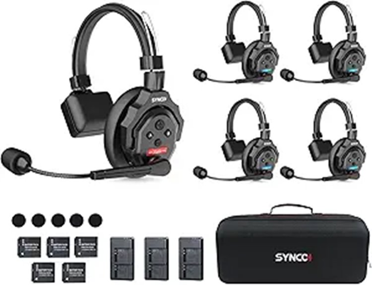 wireless intercom headset system
