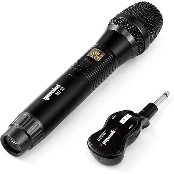 Gemini Wireless Microphone System for Karaoke and DJ
