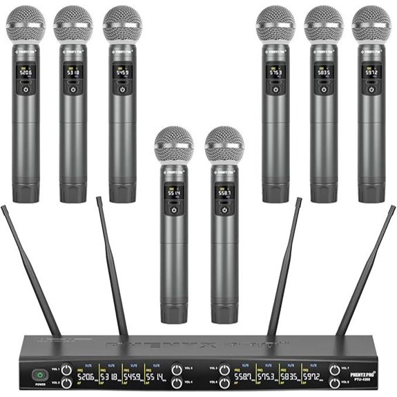Phenyx Pro Wireless Microphone System (8 Mics)