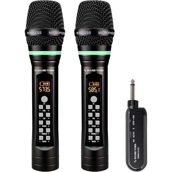 Sound Town 100-Channel UHF Wireless Microphone System