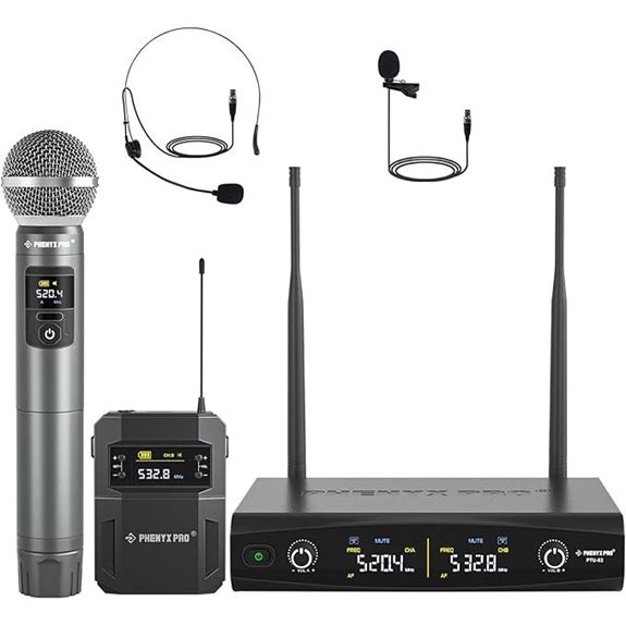 15 Best Wireless Handheld Microphone Systems for Presentations on Amazon USA 15 Phenyx Pro Wireless Microphone System (PTU-52-1H1B)