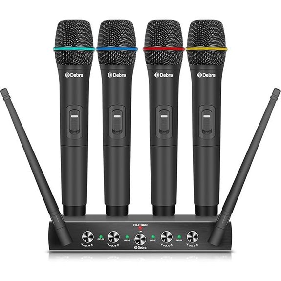 Debra Audio Pro UHF 4-Channel Wireless Microphone System