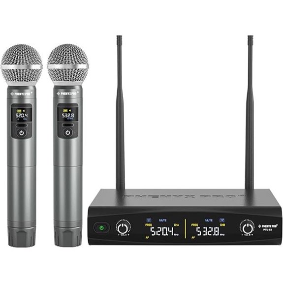 15 Best Wireless Handheld Microphone Systems for Presentations in 2026 14 Phenyx Pro Wireless Microphone System (PTU-52-2H)