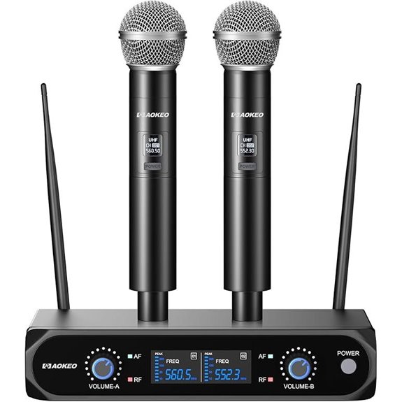 Aokeo Wireless Microphone System with Case
