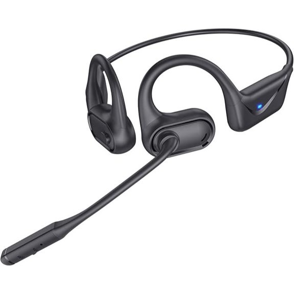 Open Ear Bluetooth Headphones with Mic and Noise Cancelling